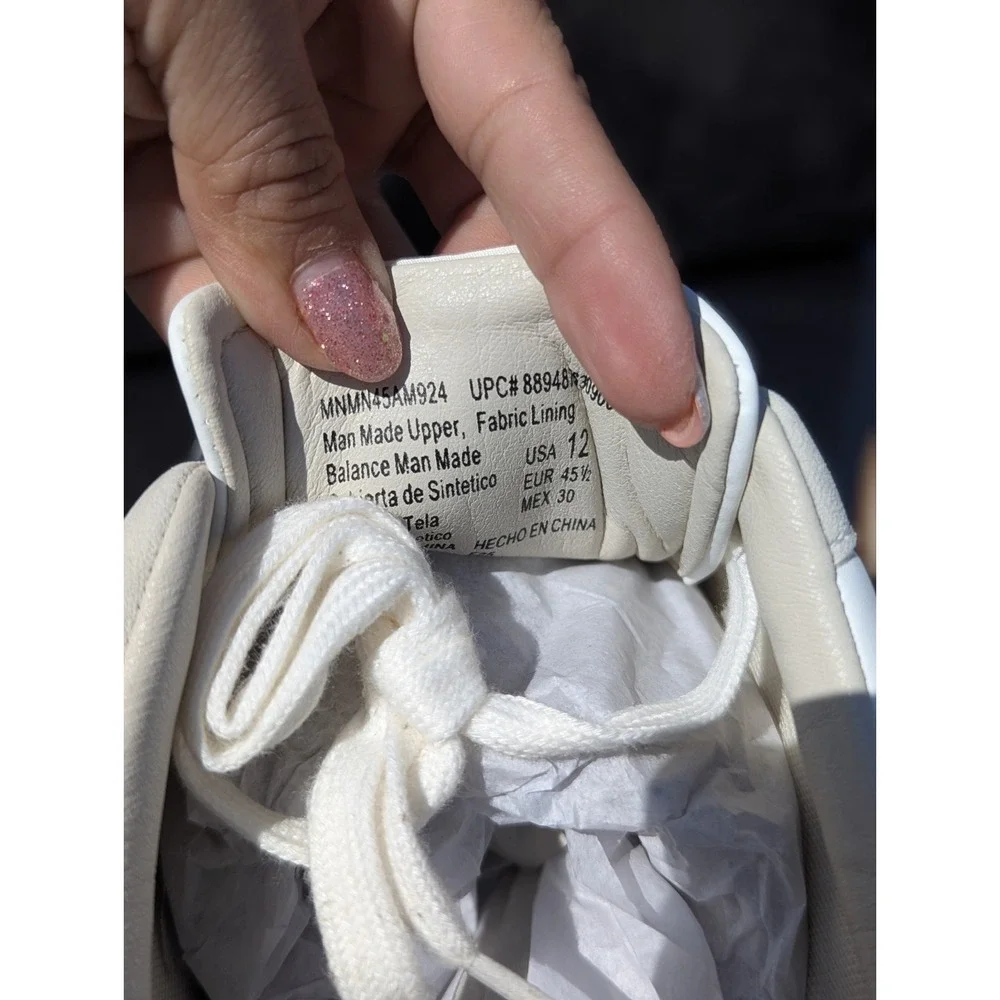 Minimalist Court Sneakers Gum Sole White Lace Up Madden NYC Men NIB 12